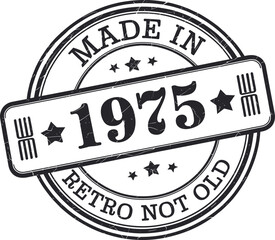 50th birthday Svg, Vintage 1975 Svg