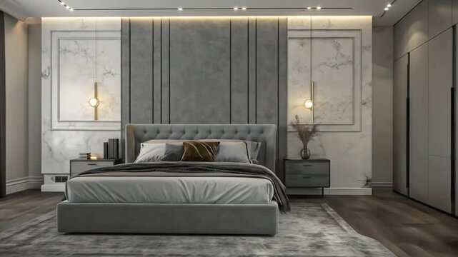 Modern bedroom design ideas gray aesthetic master bedroom interior decor inspiration and furniture style