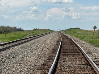 Obraz premium railway in the countryside