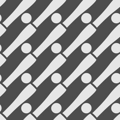 Monochrome Geometric Seamless Pattern Background