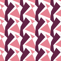Geometric Pink and Burgundy Pattern