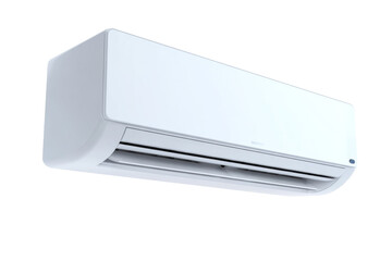 Fototapeta premium A white air conditioner is hanging from the ceiling