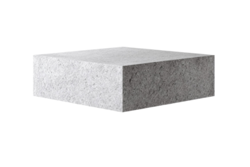 A gray block with a white border