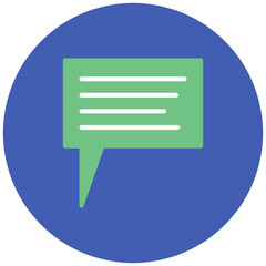 Message icon vector image. Can be used for Public Relations Agency.