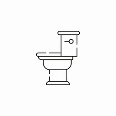  toilet bowl icon sign vector
