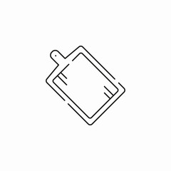 cutting board kitchen icon sign vector