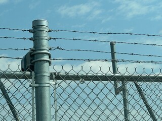 barbed wire fence