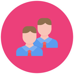 Duo icon vector image. Can be used for Battle Royale.
