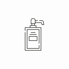 liquid soap dispenser icon sign vector