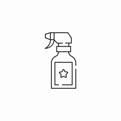 spray bottle cleaner icon sign vector