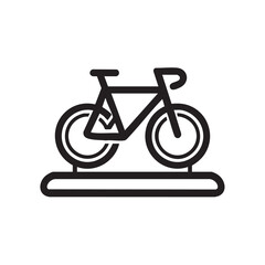 Bicycle on a stand for fitness and transportation