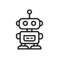 Fototapeta premium Cute robot design for children's art and education