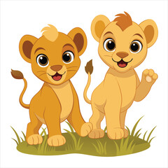 Just lion around a funny animal cartoon picture pun
