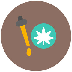 Cbd E Liquid icon vector image. Can be used for CBD Oil.