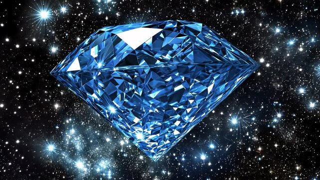 Celestial Diamond: A cosmic jewel shines amidst a star-studded expanse