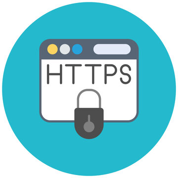 Https icon vector image. Can be used for Internet Marketing.