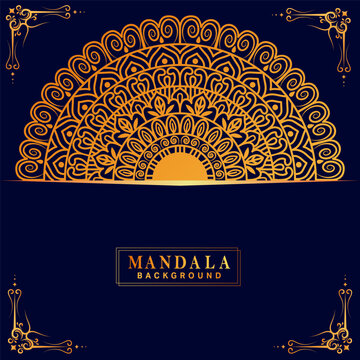 Luxury mandala background with golden arabesque pattern arabic islamic east style.decorative mandala for print, poster, cover, brochure, flyer, banner.