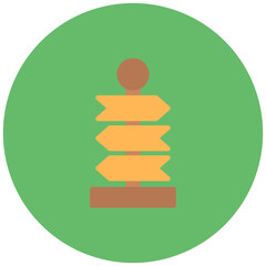 Guide Sign icon vector image. Can be used for Museum.