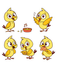 A cute funny-dove Cartoon Character 2