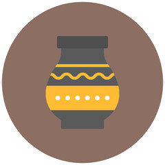 Vase icon vector image. Can be used for Museum.