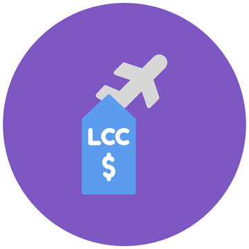 Lcc icon vector image. Can be used for Airline.
