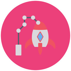 Fototapeta premium Aerospace Industry icon vector image. Can be used for Industry.