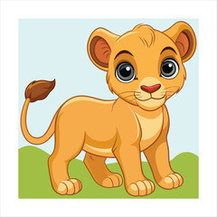 Just lion around a funny animal cartoon picture pun