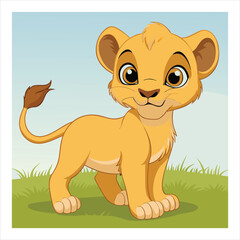 Just lion around a funny animal cartoon picture pun