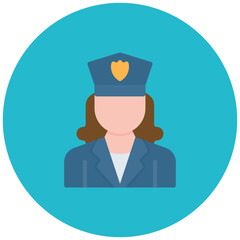 Policeman icon vector image. Can be used for Emergency Service.