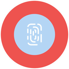 Fingerprint icon vector image. Can be used for Privacy.