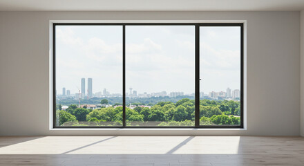 Modern room with a window