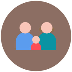 Family icon vector image. Can be used for Human Rights.