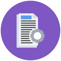 Documents Management icon vector image. Can be used for Human Resource.