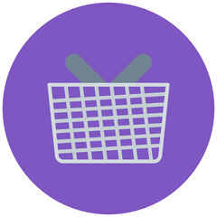 Basket icon vector image. Can be used for Online Store.