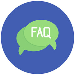 FAQ icon vector image. Can be used for Online Store.