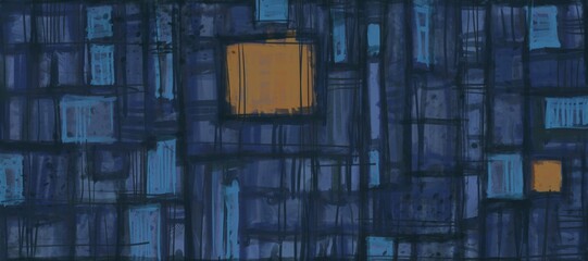 Abstract image for printing. Picture for modern interiors. The picture is painted by hand on a tablet. © neurostructure