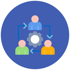 Collaboration icon vector image. Can be used for Teamwork.