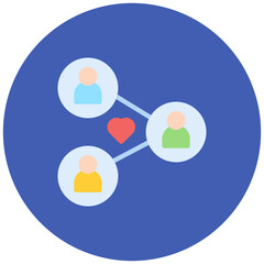 Resource Sharing icon vector image. Can be used for Charity.