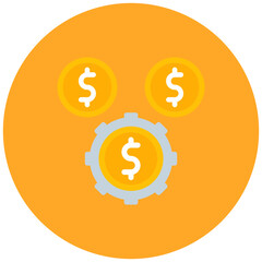 Manufacturing Cost icon vector image. Can be used for Mass Production.