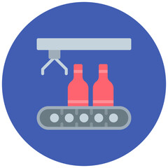 Mass Production icon vector image. Can be used for Mass Production.