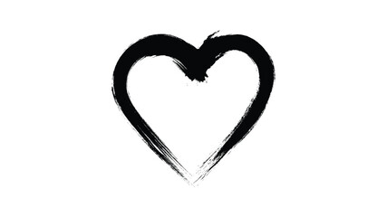 Hand-drawn Black pencil heart doodle line. Hand-drawn heart symbol. heart icon isolated on a transparent background.