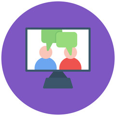 Remote Collaboration icon vector image. Can be used for Remote Working.