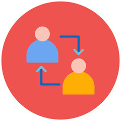 Collaboration icon vector image. Can be used for Headhunting.