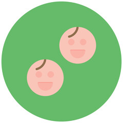 Fototapeta premium Happy Faces icon vector image. Can be used for Daycare.