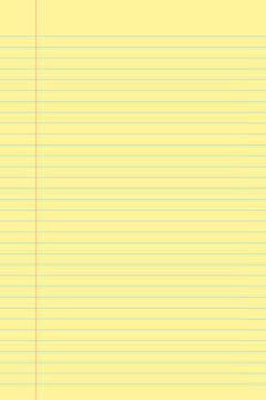 Yellow legal pad pages with lined designs