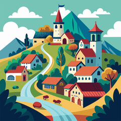 houses in the mountains