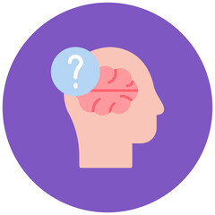 Dementia Care icon vector image. Can be used for Elderly Care.