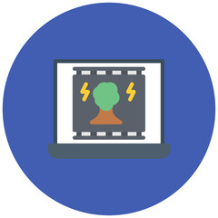 Documentary icon vector image. Can be used for Movie Genres.