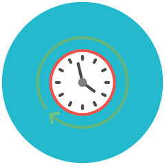 Time Travel icon vector image. Can be used for Movie Genres.