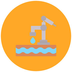 Groundwater Depletion icon vector image. Can be used for Water Crisis.